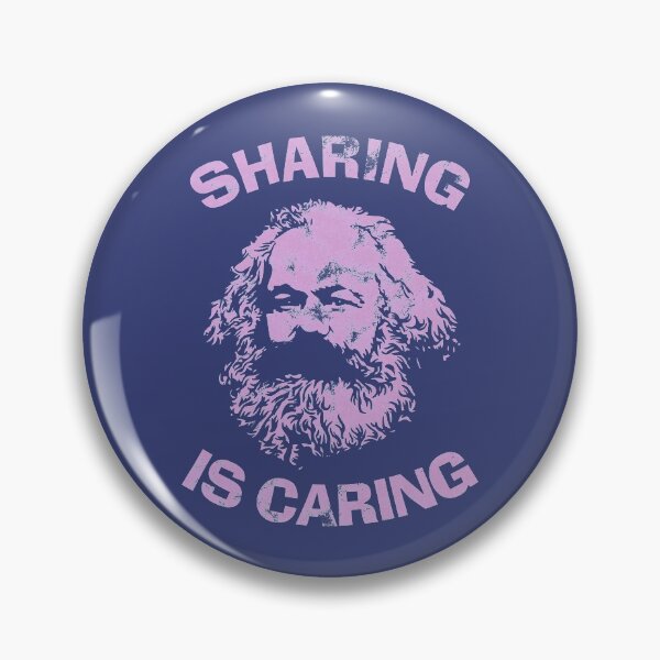 Item preview, Marx Caring Is Sharing [Worn Look] designed and sold by politicalamity.