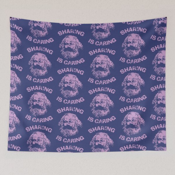 Item preview, Marx Caring Is Sharing [Worn Look] designed and sold by politicalamity.