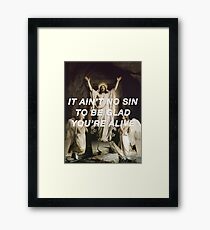 Christ Had a Notion Deep Inside Framed Print