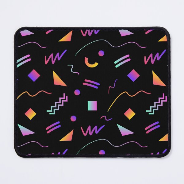 Retro 80s Pattern Mouse Pad
