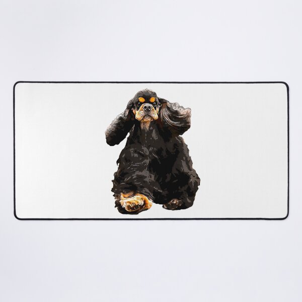 Item preview, American Cocker Spaniel - Stunning Black and Tan Dog designed and sold by ElegantCat.