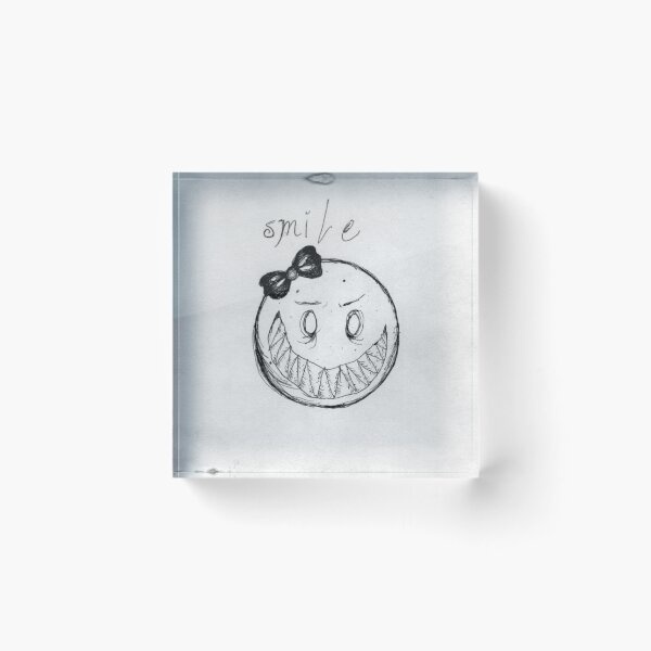 Item preview, SMILE - Laughing Daemon (Void White  - Original) designed and sold by CoraDaffodil.