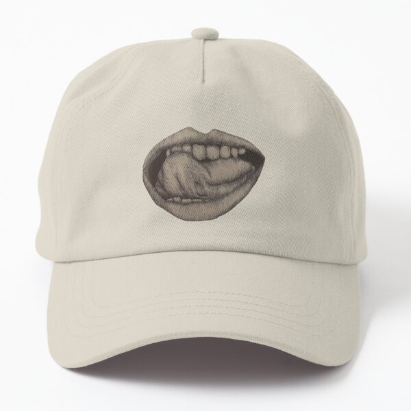 Tongue Licking Teeth Dad Hat