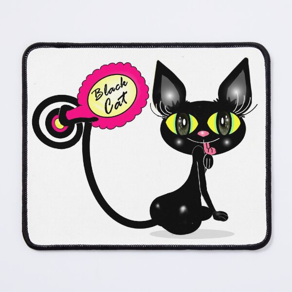 Item preview, Charming black cat designed and sold by Shirley cute art .