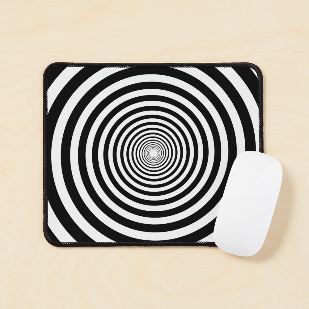 Hypnotic Spiral Mouse Pad