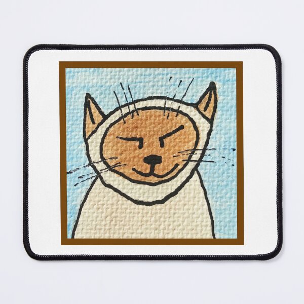 Item preview, Whimsical Cat Portrait #5 designed and sold by ErinBrieArt.