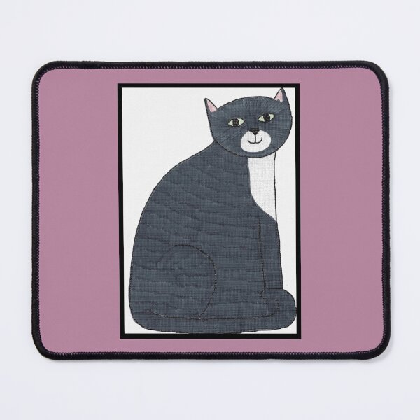 Item preview, Whimsical Sam Cat Sitting Portrait designed and sold by ErinBrieArt.