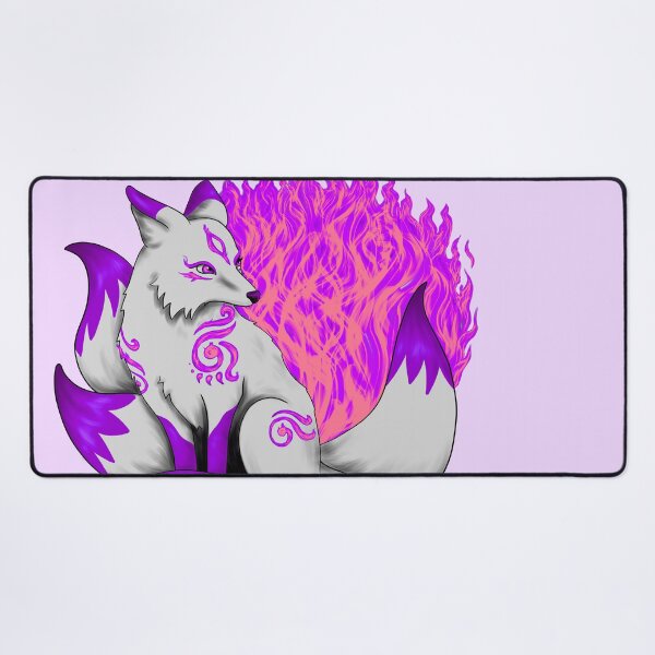 Item preview, Kitsune Fox with Pink and Purple Foxfire designed and sold by Lady-Lilac.