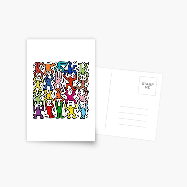Keith Haring Kunstkarte Postkarte nicht signiert