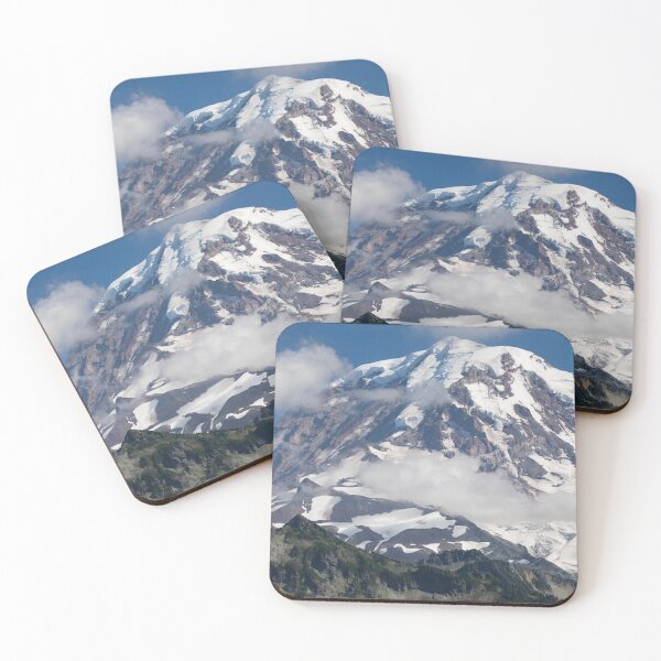 Item preview, Clouds Over Snow Covered Mountain designed and sold by sandyholly.