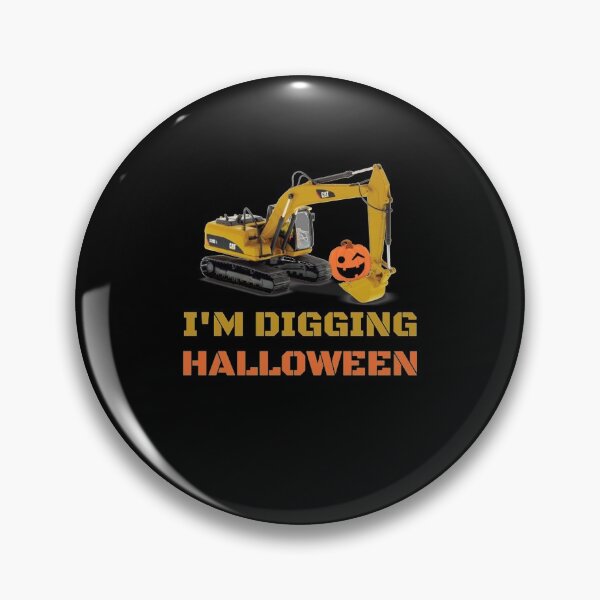 Item preview, I'm Digging Halloween Pumpkin Face Tractor Toddler designed and sold by Carrie Schroeder.