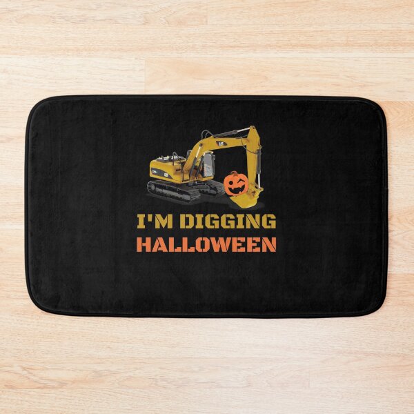 Item preview, I'm Digging Halloween Pumpkin Face Tractor Toddler designed and sold by Carrie Schroeder.