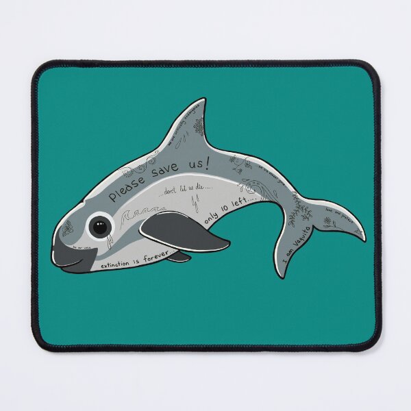 Item preview, Graffitied Vaquita designed and sold by Soozie Wray.