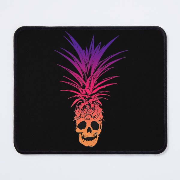 Item preview, Fiery Tropical Pineapple Skull goth day of the dead designed and sold by MOP-tees.