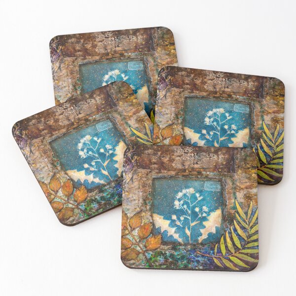 Item preview, Botanical mixed media designed and sold by Red Witch Art.