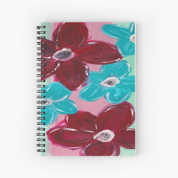 Colorful Floral Spiral Notebook