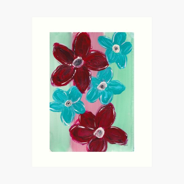 Colorful Floral Art Print