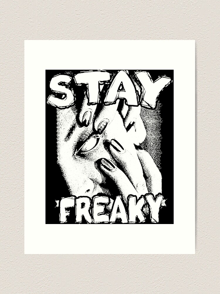 Grunge 'Go Away' sign | Art Print