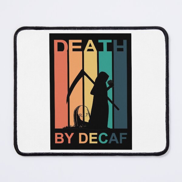 Item preview, Death by decaf coffee - vintage sunset - Halloween designed and sold by hasbeenz.