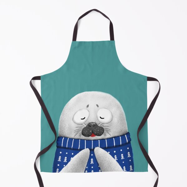 Item preview, Cute Seal Wearing Blue Sweater designed and sold by Luan Huynh.