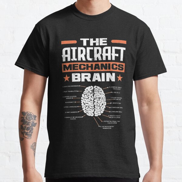 Aircraft Mechanic Brain Classic T-Shirt