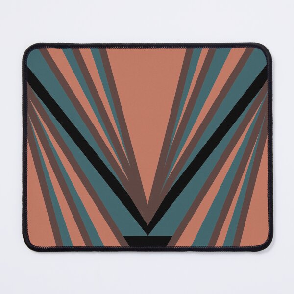 Item preview, Art deco print - teal brown orange designed and sold by hasbeenz.