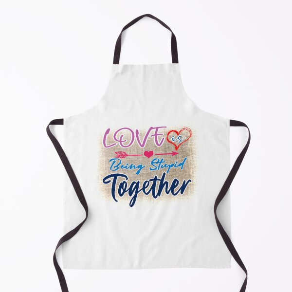 Artikelvorschau, Patch mit dem Slogan Love Is Being Dumme Together entworfen und verkauft von uta917.