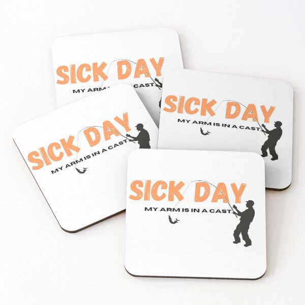 Item preview, Sick day. My arm is in a cast. | gift for fishing enthusiasts  designed and sold by teez4dayz.