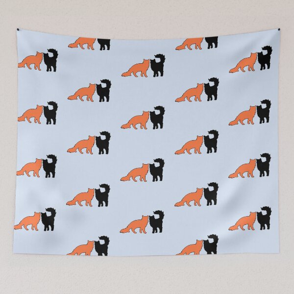 Item preview, Jamie & Claire Feeling Spicy (Black & Orange Cats) designed and sold by andmarstan.