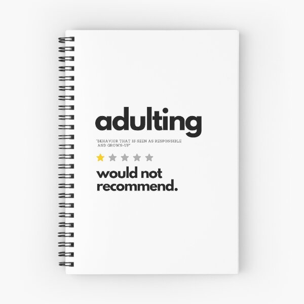 Item preview, Adulting Would Not Recommend - sandysan designed and sold by sandy-san.