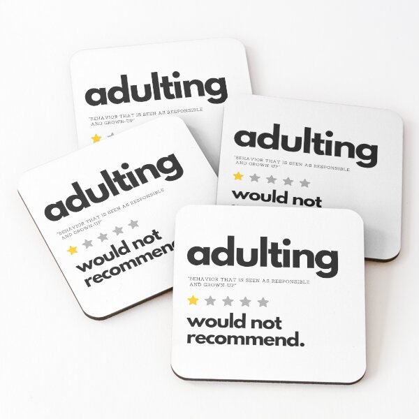 Item preview, Adulting Would Not Recommend - sandysan designed and sold by sandy-san.