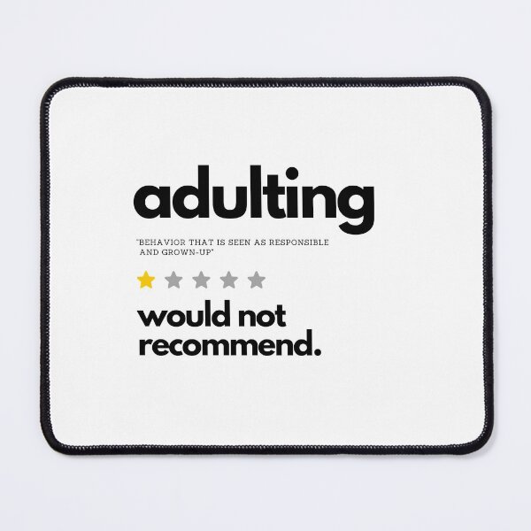 Item preview, Adulting Would Not Recommend - sandysan designed and sold by sandy-san.