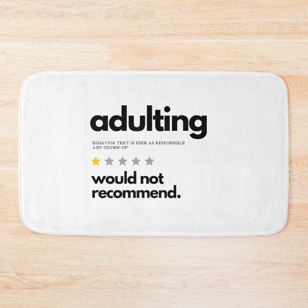 Item preview, Adulting Would Not Recommend - sandysan designed and sold by sandy-san.