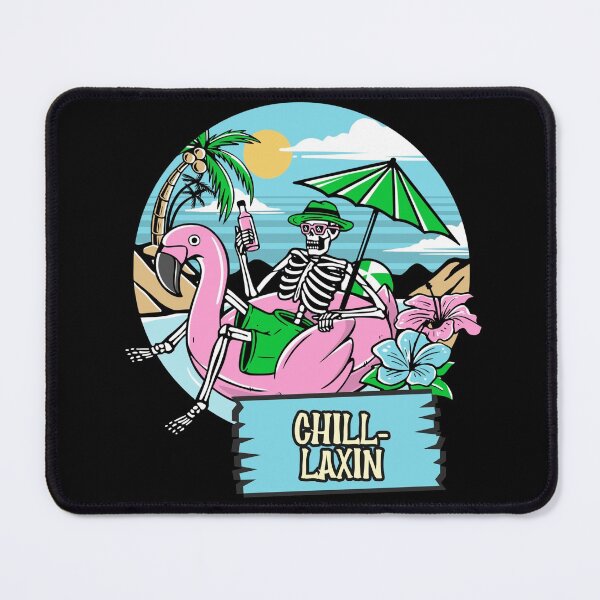 Item preview, Chill-laxin skeleton in a floaty  designed and sold by MOP-tees.