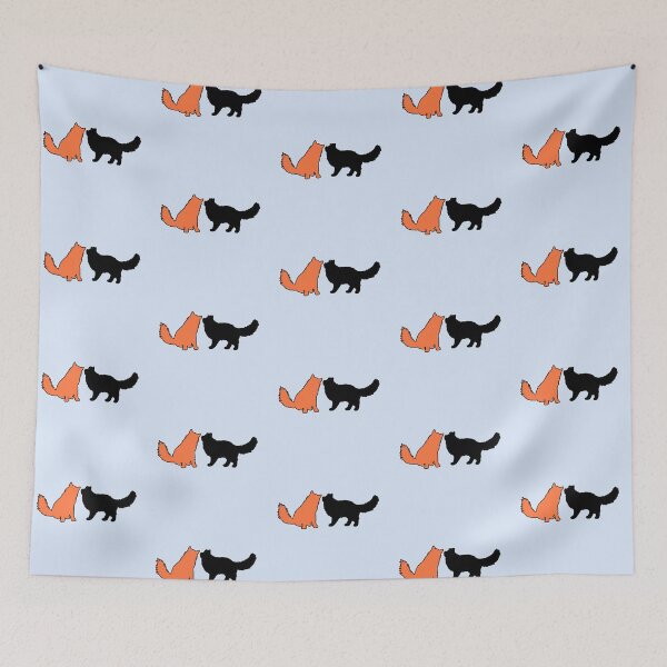 Item preview, Jamie & Claire Telling Secrets (Black & Orange Cats) designed and sold by andmarstan.