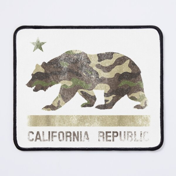 Item preview, Camouflage California Republic Flag Bear Star Cali LA designed and sold by CaliforniaStore.