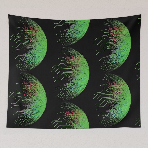 Item preview, Binary Abstract Circuit Board World designed and sold by Ngothanhvinh.