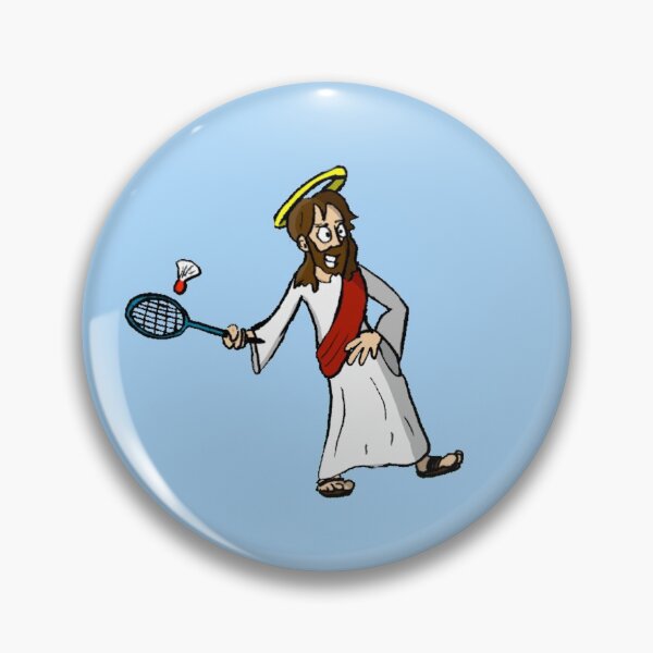 Artikelvorschau, Jesus spielt Badminton entworfen und verkauft von TurpleDinosaur.