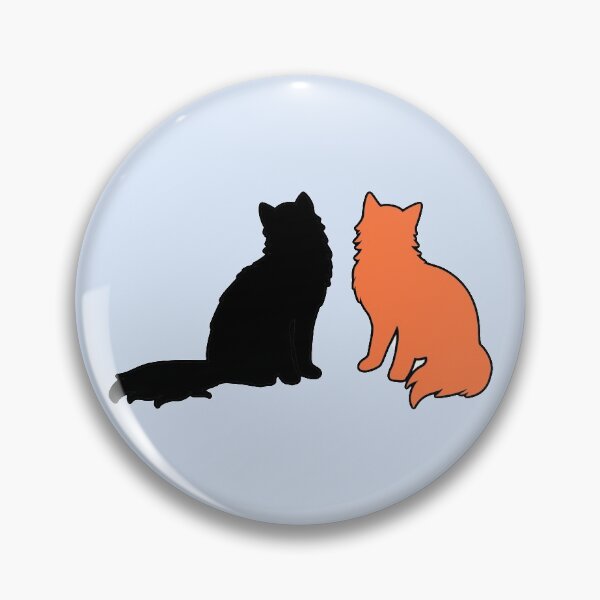 Item preview, Jamie & Claire Twinning (Black & Orange Cats) designed and sold by andmarstan.
