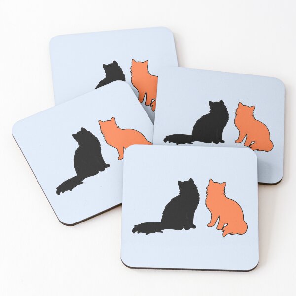 Item preview, Jamie & Claire Twinning (Black & Orange Cats) designed and sold by andmarstan.