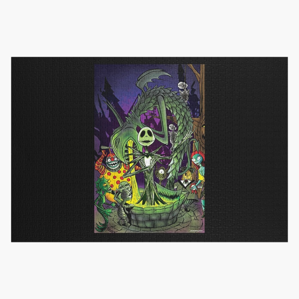 The Nightmare Before Christmas Jack Skellington Tim Burtons 1000 Piece  Puzzle