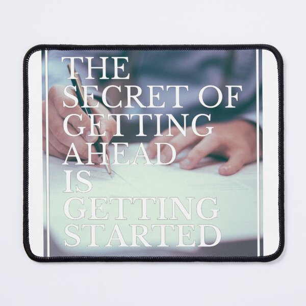 Item preview, The Secret of Getting Ahead is Getting Started | Quote Background designed and sold by Gavinstar.
