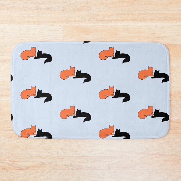 Item preview, Jamie & Claire Lounging Around (Black & Orange Cats) designed and sold by andmarstan.