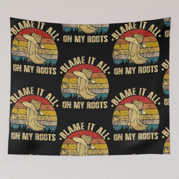 Item preview, Blame It All On My Roots Country Music Lover designed and sold by Ngothanhvinh.