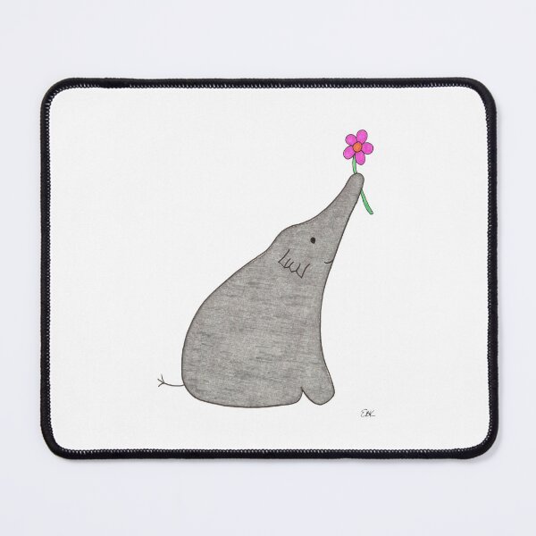 Item preview, Elephant with Flower #1 designed and sold by ErinBrieArt.