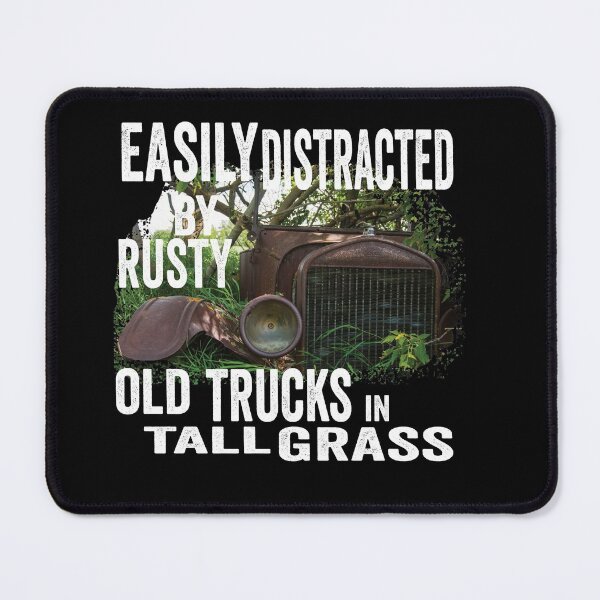 Item preview, Vintage fun; Easily distracted by rusty old trucks in tall grass designed and sold by Department61.