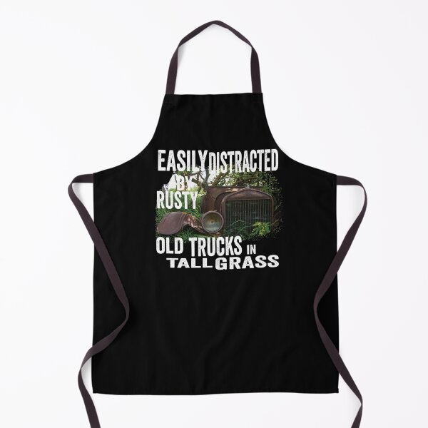 Item preview, Vintage fun; Easily distracted by rusty old trucks in tall grass designed and sold by Department61.