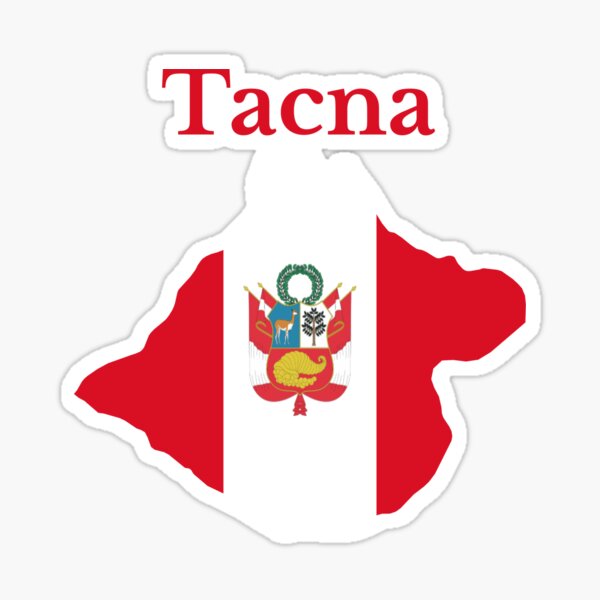 Tacna Region Map Design Peru Sticker For Sale By Marosharaf Redbubble