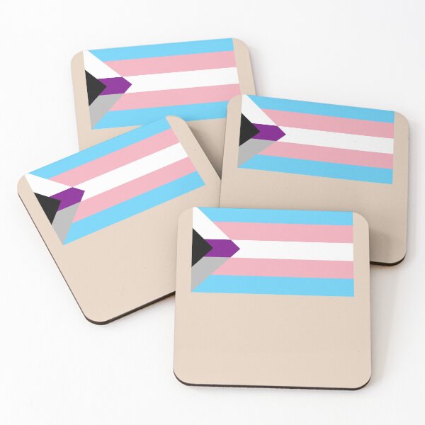 Item preview, Demisexual Trans flag colors designed and sold by StickerPolitics.