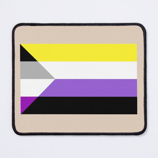 Item preview, Asexual Nonbinary flag colors designed and sold by StickerPolitics.